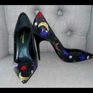SOLD - YSL Saint Laurent Palace 105 Pump Heel Size 37 7